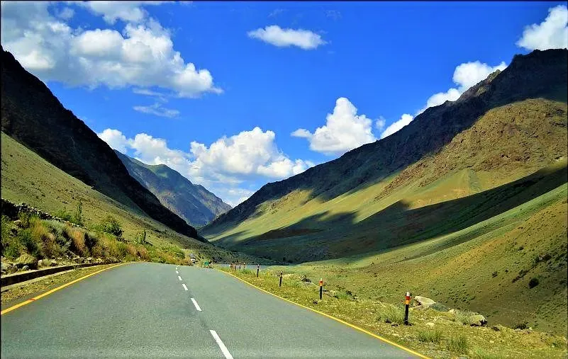 Empty road beautiful view