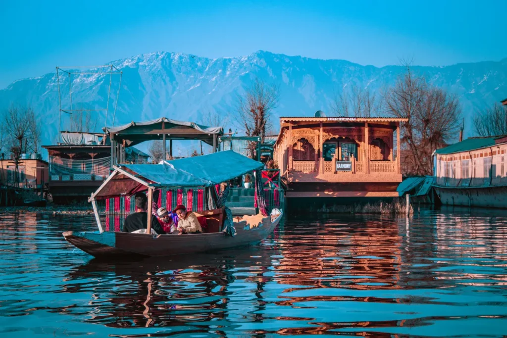 Boats in lake